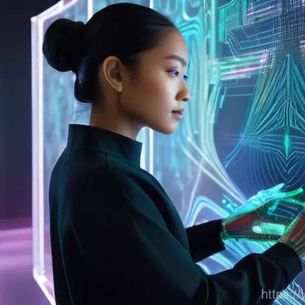 AI 예술과 비주얼 코딩 - **Prompt 1: The Visionary Digital Artist**
    "A young, diverse female artist in her late 20s, with...