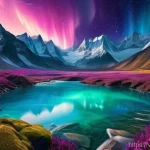 AI 예술과 인간 협업 - **Prompt:** A breathtaking, hyper-realistic, and surreal landscape painting created by AI. The scene...