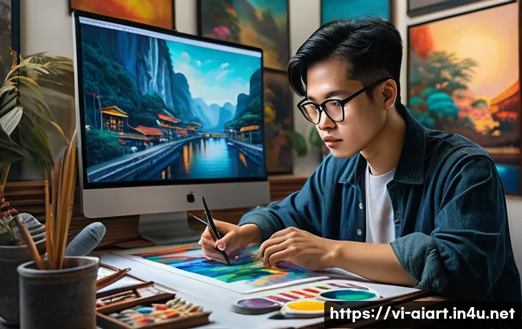 AI 예술과 감성적 색채 관련 이미지 2